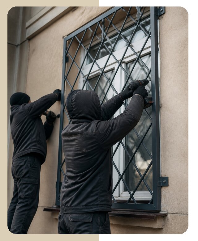 Установка антивандальных решеток на окна в Коломне
